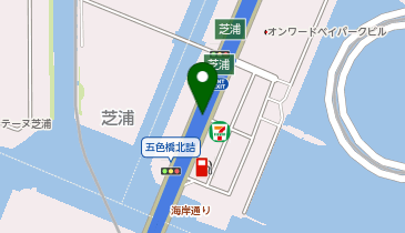 首都1号羽田線 芝浦出入口 下り 入口の地図画像