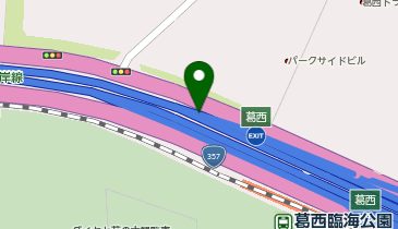 首都湾岸線 葛西出入口 東行き 出口の地図画像