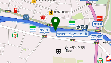 首都都心環状線 芝公園出入口 外回り 入口の地図画像