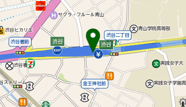 首都3号渋谷線 渋谷出入口 下り 入口の地図画像