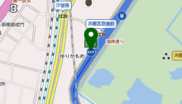 首都都心環状線 汐留出入口 内回り 出口の地図画像