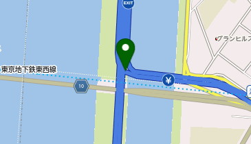 首都中央環状線 清新町出入口 内回り 入口の地図画像