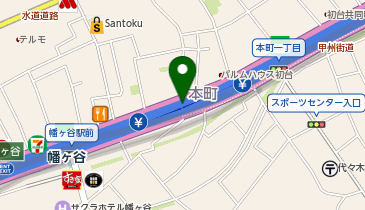 首都4号新宿線 幡ヶ谷出入口 上り 入口の地図画像