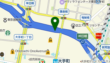 首都都心環状線 神田橋出入口 内回り 出口の地図画像