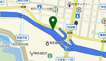 首都都心環状線 神田橋出入口 外回り 出口の地図画像