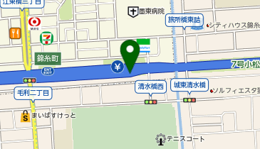 首都7号小松川線 錦糸町出入口 上り 出口の地図画像