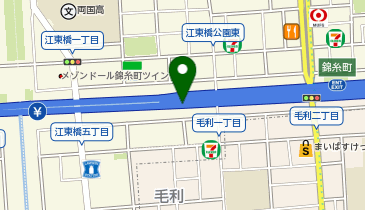 首都7号小松川線 錦糸町出入口 上り 入口の地図画像