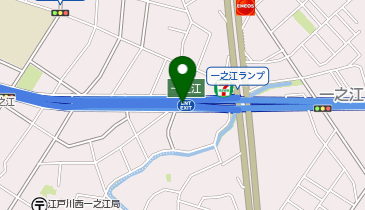 首都7号小松川線 一之江出入口 上り 入口の地図画像