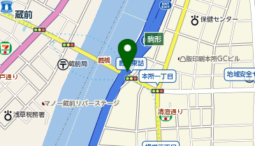 首都6号向島線 駒形出入口 上り 入口の地図画像