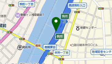 首都6号向島線 駒形出入口 下り 出口の地図画像