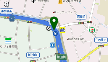 首都5号池袋線 飯田橋出入口 下り 入口の地図画像