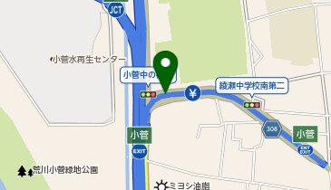 首都中央環状線 小菅出入口 外回り 入口の地図画像