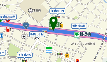 首都中央環状線 滝野川入口 内回り 入口の地図画像