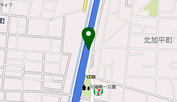 首都6号三郷線 加平出入口 上り 出口の地図画像