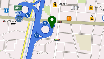 首都6号三郷線 加平出入口 上り 入口2の地図画像