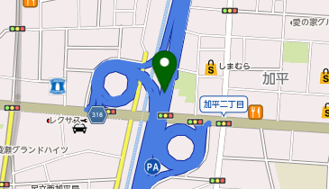 首都6号三郷線 加平出入口 下り 入口2の地図画像