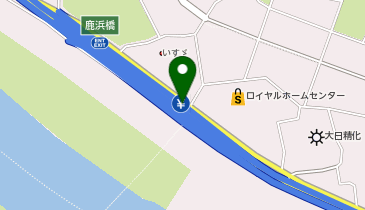 首都川口線 鹿浜橋出入口 上り 入口の地図画像