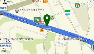 首都5号池袋線 中台出入口 上り 入口の地図画像