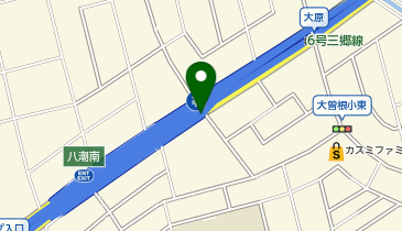 首都6号三郷線 八潮南出入口 上り 出口の地図画像