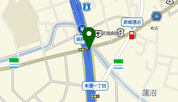 首都川口線 新郷出入口 上り 出口の地図画像