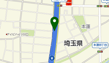 首都川口線 新郷出入口 下り 出口の地図画像