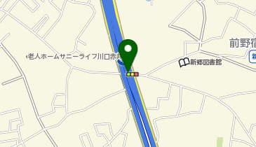 首都川口線 安行出入口 上り 入口の地図画像