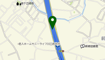 首都川口線 安行出入口 下り 出口の地図画像