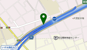 首都埼玉新都心線 新都心西出入口 下り 出口の地図画像