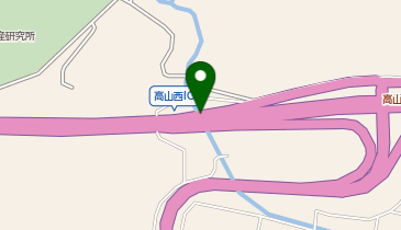 高山清見道路 高山西IC 上り 出口の地図画像