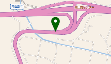 高山清見道路 高山西IC 下り 入口の地図画像