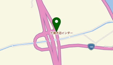 能越自動車道 七尾大泊IC 上り 入口の地図画像