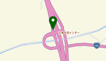 能越自動車道 七尾大泊IC 下り 入口の地図画像