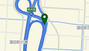 東北中央自動車道 米沢北IC 下り 入口の地図画像