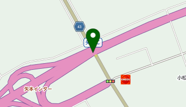 三陸沿岸道路 矢本IC 下り 出口の地図画像