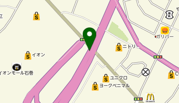 三陸沿岸道路 石巻河南IC 上り 入口の地図画像