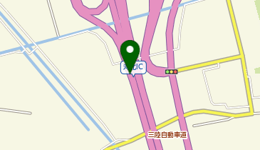 三陸沿岸道路 河北IC 上り 出口の地図画像