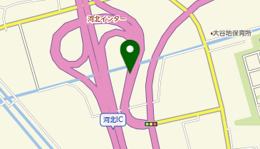 三陸沿岸道路 河北IC 下り 入口の地図画像