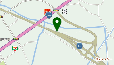 みやぎ県北高速幹線道路 佐沼IC 下り 出口の地図画像