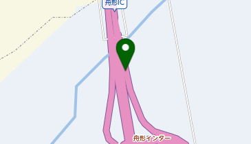 東北中央自動車道 舟形IC 上り 出口の地図画像