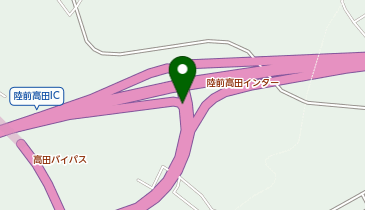 三陸沿岸道路 陸前高田IC 上り 入口の地図画像