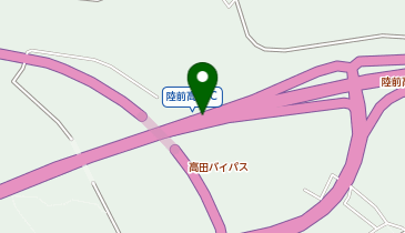 三陸沿岸道路 陸前高田IC 下り 出口の地図画像