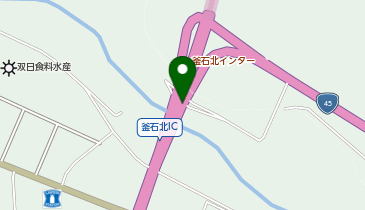 三陸沿岸道路 釜石北IC 下り 入口の地図画像