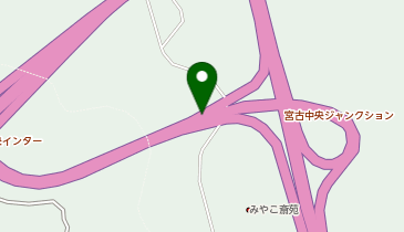 三陸沿岸道路 宮古中央IC 下り 入口の地図画像