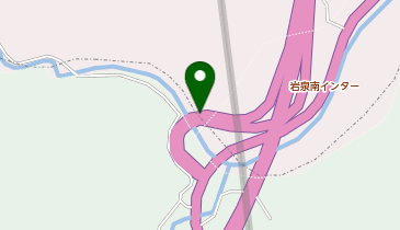 三陸沿岸道路 岩泉南IC 下り 入口の地図画像