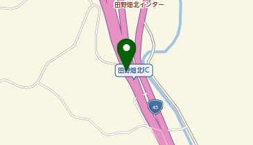 三陸沿岸道路 田野畑北IC 下り 出口の地図画像