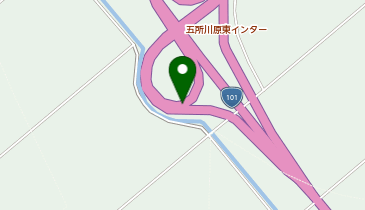 浪岡五所川原道路 五所川原東IC 下り 入口の地図画像