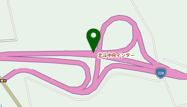 函館茂辺地道路 北斗中央IC 上り 出口の地図画像