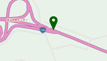 函館茂辺地道路 北斗中央IC 上り 入口の地図画像