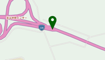 函館茂辺地道路 北斗中央IC 下り 出口の地図画像