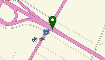 帯広広尾自動車道 帯広川西IC 上り 出口の地図画像